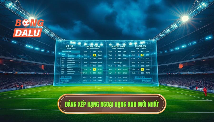 Bảng xếp hạng và lịch thi đấu live Premier League hôm nay