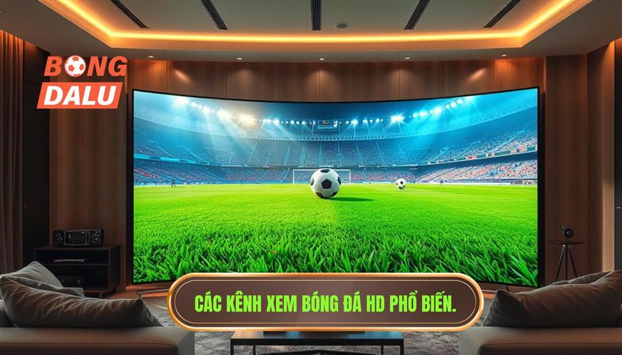 Các kênh xem bóng đá HD phổ biến