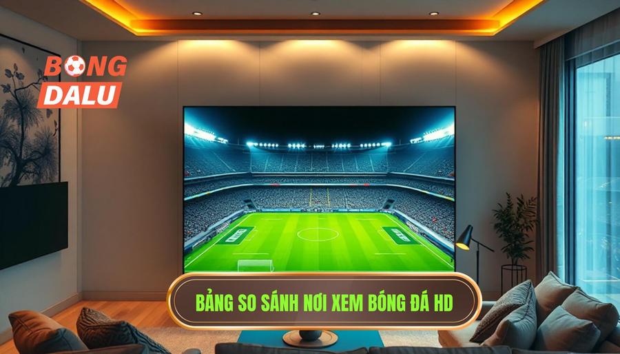Bảng so sánh nơi xem bóng đá HD